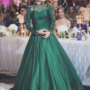 Ball gown evening dress long sleeve
